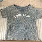 BiBi Blue and White 'Cool Mom' Tee Size M Photo 0