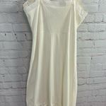 Vintage "Movie Star" white lace pleated midi slip USA made size 34 short nylon Photo 7