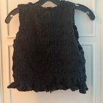 Paige Black Textured Women's Blouse Photo 1