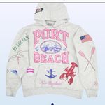 Port Beach Gray Hoodie Size L Photo 1