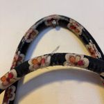 Vera Bradley Zip Closure Duffel Shoulder Bag Black Orange Pirouette Medium Size Photo 3