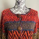 Coldwater Creek  Multi pattern cardigan sweater Photo 2