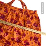 Roopa Pemmaraju Anthro Beaded Strappy Camisole Top Orange Floral Size XL NWOT Photo 6