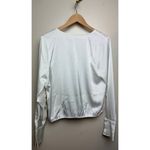 Good American  Ivory Satin Blouse NWT Sz. 3 (US L) Photo 7