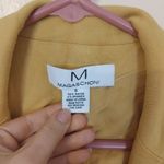 Magaschoni  Soft Mustard Golden Rod Blazer Size Small S Career Work Long Sleeve Photo 7