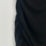 Princess Polly  Black Crew Neck Cap Sleeve Bodycon Ruched Minimalist Mini Dress 0 Photo 3