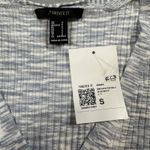 Forever 21 NWT Womens Short Sleeve Sweater Top S Grey Multi Ribbed Knit Cardigan Photo 2