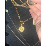 925 Sterling Silver Pearl Pendant Holder Necklace Paper Clip Womens Jewelry Photo 11