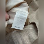 NOS 80s vintage Halston III linen silk blend pocket midi skirt, size 10 Tan Photo 11