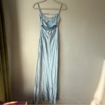 Princess Polly  Jazelle Blue Satin Maxi Dress 0 Photo 5