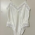 Christian Dior Vintage  New York Satin & Lace Teddy Lingerie Embroided Logo White Photo 0