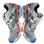 Mizuno  Wave Creation 15 Running Shoes Womens 7.5 Silver Blue Red Mesh‎ Athletic Photo 4