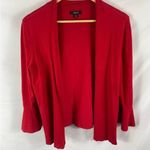 Alfani Red Open Front Bow Sleeve Cardigan Sweater Size Medium Photo 0