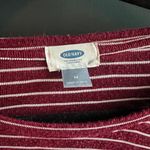 Old Navy  Burgundy and White Striped Tunic Photo 2