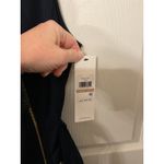 Calvin Klein NWT  Women's Moto Scuba Crepe Belted Navy Sheath Dress, 12 Photo 9