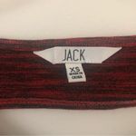 Jack by BB Dakota 🔵 SALE 3/$25 NEW JACK RED SPACE DYE HEATHER PATTERN OPEN BACK LONG SLEEVE TOP XS Photo 3