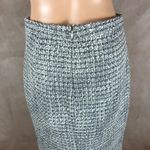 J.Crew Wool Blend Ivory Metallic Tweed Pencil Skirt Size 2 Photo 3