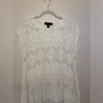 Karen Kane  Boho White‎ Floral Lace Details Top Size S Photo 2