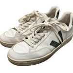 VEJA  Mens V-12 Lace Up Lowtop Sneakers Leather Shoes Cyprus Green EU 43 US 10 Photo 0