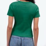 Madewell  NWT Garment-Dyed Ribbed Crewneck
Pocket Tee size XS Photo 3