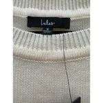 Lulus Lulu’s Cream Lightweight Knit Boatneck Pullover Long Sleeve Sweater NWT Small Photo 5