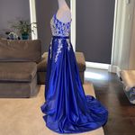 Women’s One Shoulder Full Length Blue Prom Party Dress Size 8 Blue Photo 3