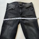 Mother The Looker Ankle Fray Jeans Rebels & Lovers Raw Hem Black Size 26 Photo 5