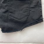 Bullhead Women’s Black Denim Cuffed Low Rise Shorts Photo 6