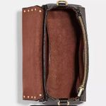 Coach Top Handle Satchel In Colorblock Signature Canvas With Rivets Photo 3