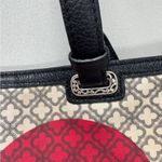Brighton Black White Red Heart Tote Bag Handbag Purse Damaged See Photos Photo 2