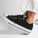 Converse NEW!  Chuck Taylor All Star Lift Platform Womens Low Top Shoes Sz 7.5 Photo 5