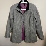 Ibex Wool Jacket Coat Mad River Black/White Mini Houndstooth Plaid Black Size M Photo 1