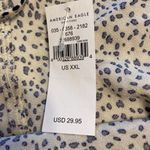 American Eagle  XXL Shirt one shoulder only brand new with tag color tan/black Photo 2