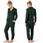 Beyond Yoga Beyond Yoga | Ski Weekend Jumpsuit Sweatsuit in Midnight Green Large Photo 1