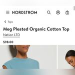 Nation Ltd Nation Los Angeles (2) Meg Pleated Tee XS Photo 3