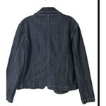 Baccini  Size XL Womens Dark Wash Denim Jacket Machine Washable Photo 4
