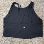 Athleta Black Fitted Sleeveless Crop Top Medium Photo 1