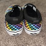 Vans  Asher rainbow mini check slip on shoes Photo 5