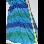 Vermont Country Store Colorful Boho MIDI Beaded Embroidered Lined Gown Medium Photo 5