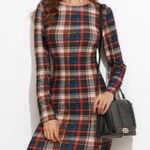 Women’s Plaid Bodycon Dress Multiple Size L Photo 0