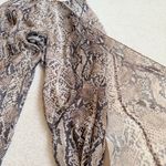 Ralph Lauren Purple Label Python Print Silk Chiffon Palazzo Pants Womens 4 NWT Brown Photo 7