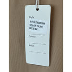 Daisy Cropped Top Women's Size 3X Beige Long Sleeve Stretch Polyester NWT Photo 5