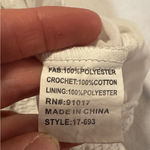 Solitaire  White Blouse with Floral Embroidery Photo 3