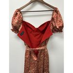 Majorelle  Shiloh Mini Dress Red Leopard Size M Photo 7