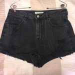 PacSun Black Ripped High Wasted Shorts  Photo 0