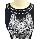 Style & Co  long black and white column maxi dress M Photo 2