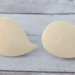 Vintage Clip On Earrings Extra Large Cream Statement Photo 1