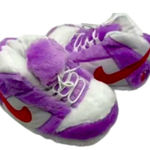 Nike Purple Air Jordan 1 Plush Slippers Photo 0