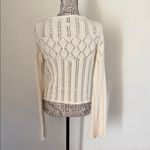 Pink Rose  Cream Knit Cardigan Photo 9