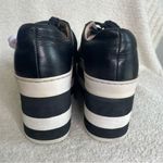 Gucci  Womens Leather Peggy‎ Signature Stripe Platform Sneakers Black Size 34 4 Photo 5